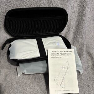 Portable‎ Power Bank, Ultra Slim 10000mAh, with Built-in AC
